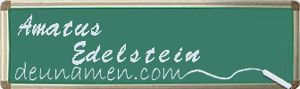Amatus Edelstein Visitenkarte